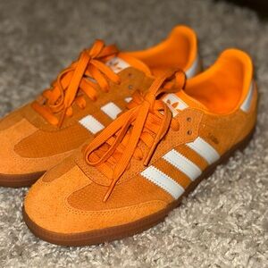 Adidas Orange Suede Sneakers